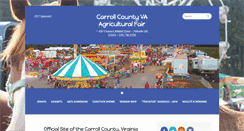 Desktop Screenshot of carrollcountyvafair.org