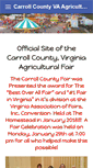 Mobile Screenshot of carrollcountyvafair.org